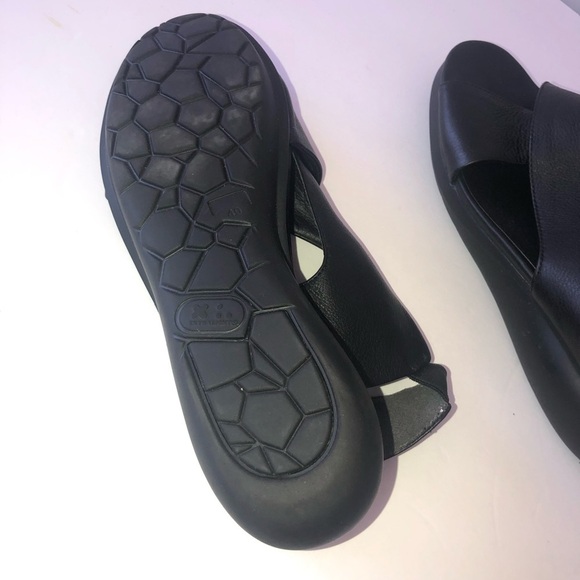 𝅺Camper balloon leather slingback wedge sandal 10 - Picture 6 of 7